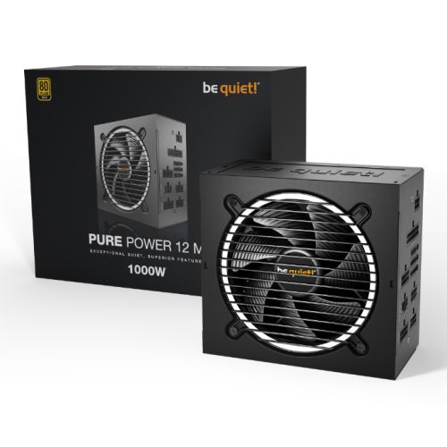 1000W Be Quiet! Pure Power 12 M ATX 3.0 Gold PSU