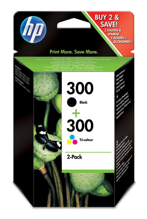 HP 300 COMBO 2 PACK INK CARTRIDGES
