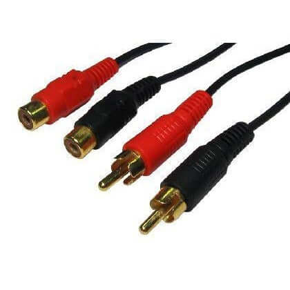 3 METRE TWIN RCA EXTENSION CABLE