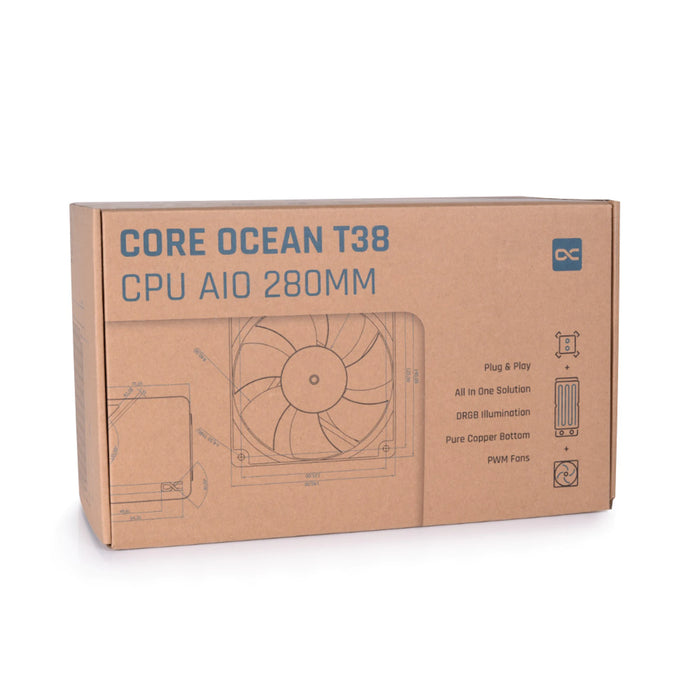Alphacool Core Ocean T38 CPU Water Cooler 280mm