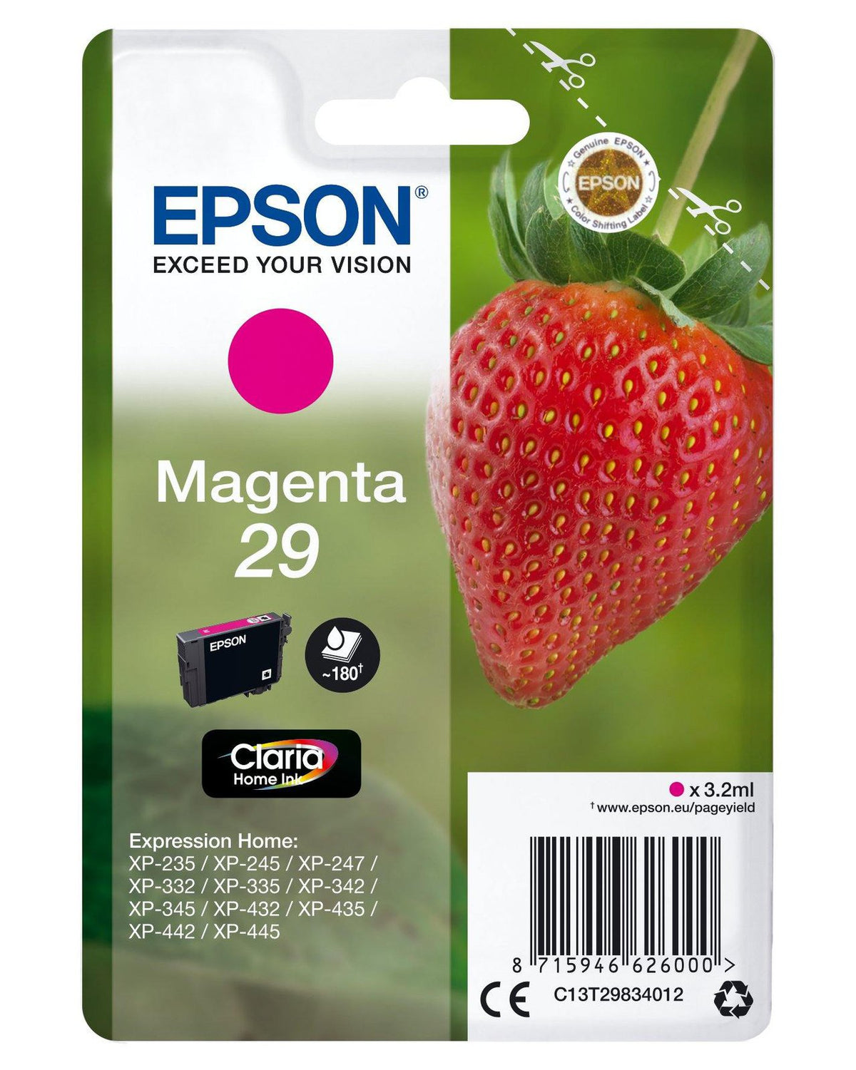 EPSON 29 MAGENTA INK CARTRIDGE — Computer Orbit