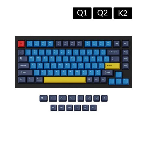 Keychron Q1 & K2 Beach OEM ANSI Dye-Sub PBT Keycap Set