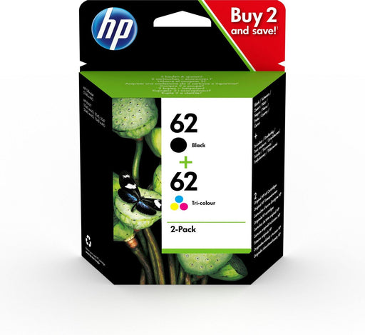 HP 62 COMBO 2 PACK INK CARTRIDGES