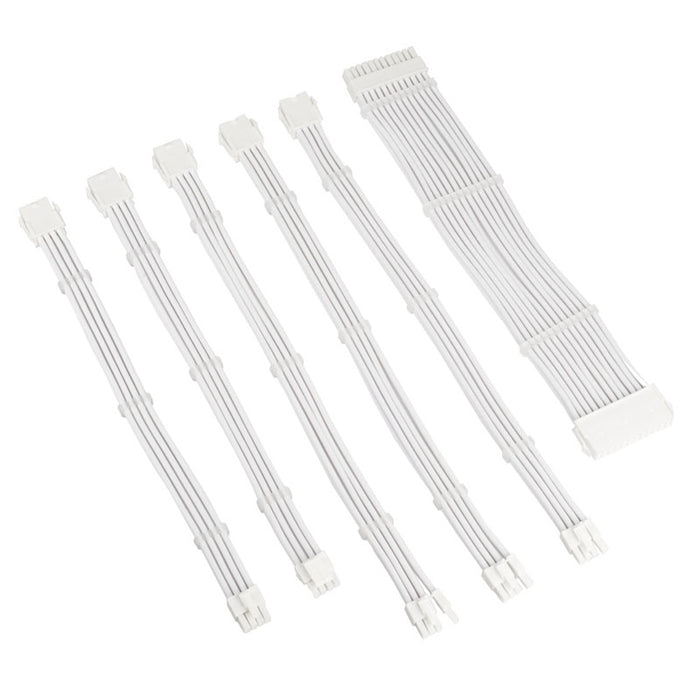 Kolink Core Adept Braided Cable Extension Kit Brilliant White