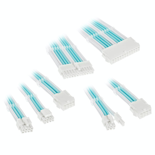 Kolink Core Adept Braided Cable Extension Kit Brilliant White/Powder Blue
